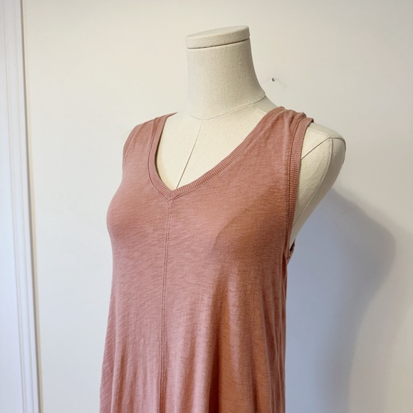 Z Supply 100% coton v neck maxi summer dress in pink size xsmall - Picture 2 of 8